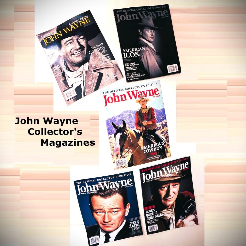 JOHN WAYNE Lot of 5; Official Collector's Edition Vols. 1 3 6 7 Bonus 2014 ed.